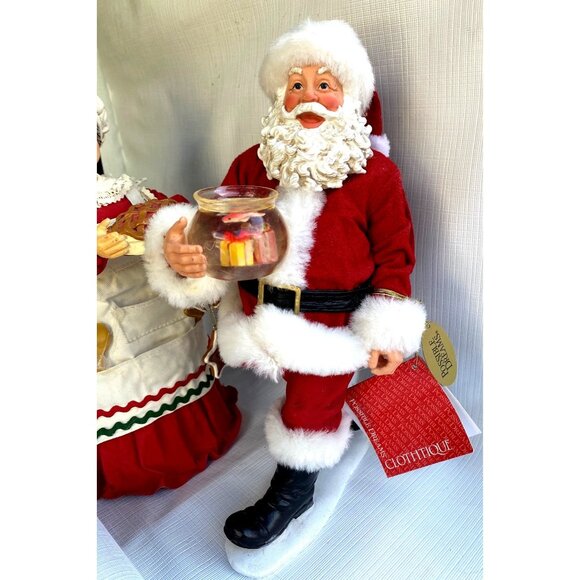 Clothtique Possible Dreams Backpack Santa , Lilian Vernon Figurine - Picture 1 of 10